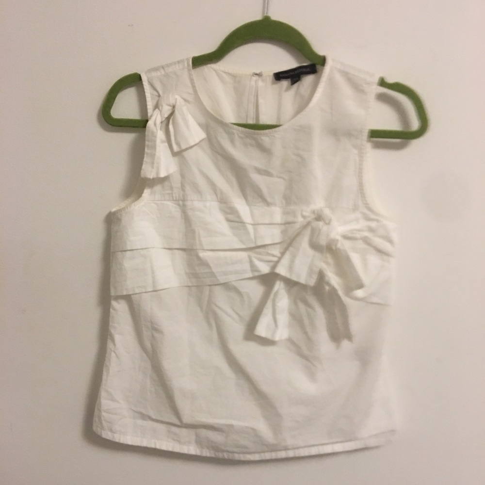White Bow Top